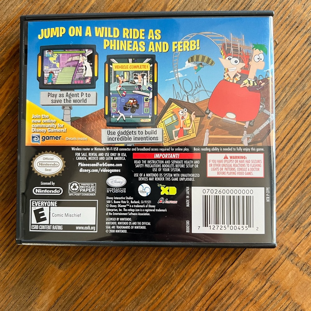 NintendoDS Disney Phineas and Ferb - Picture 3 of 3
